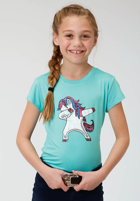 Roper Girls Knit Dancing Horse T-Shirt