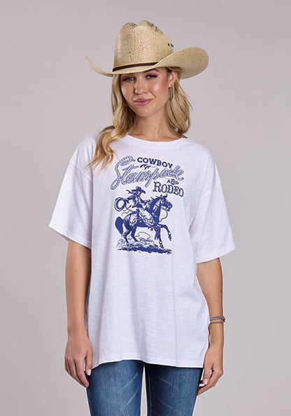Roper Cowboy Stampede T-Shirt White