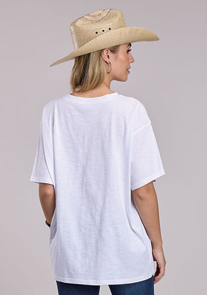 Roper Cowboy Stampede T-Shirt White