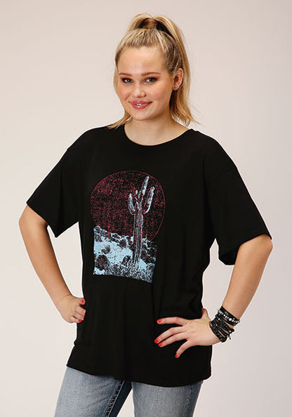 Roper Cactus Tee Black