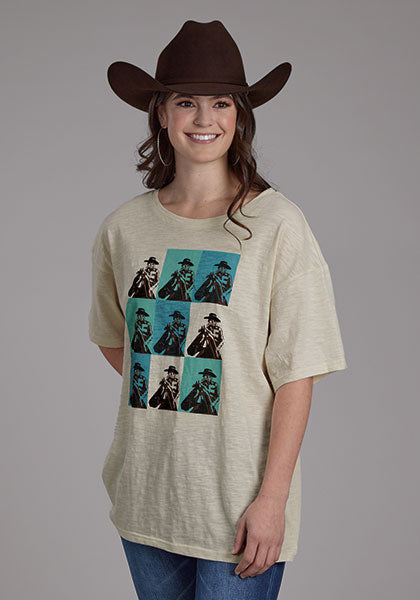 Roper Rider Boyfriend Tee Cream