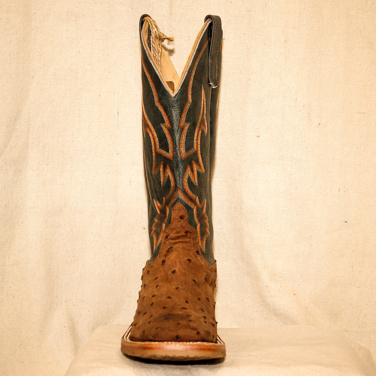 Anderson Bean Rum Brown Mojave Ostrich Discontinued Leather