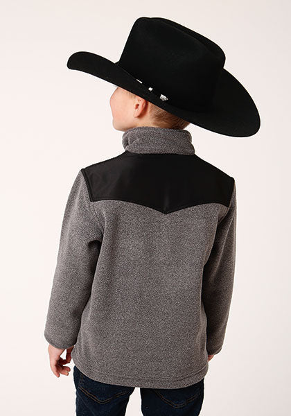 Roper Boys Gray Fleece Pullover