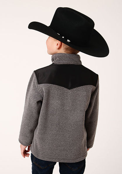 Roper Boys Gray Fleece Pullover