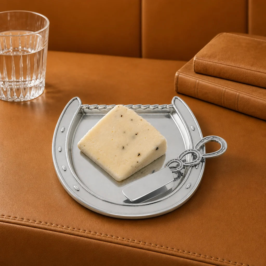 Arthur Court Horseshoe Plate with Server