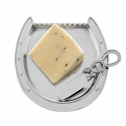 Arthur Court Horseshoe Plate with Server