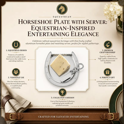 Arthur Court Horseshoe Plate with Server