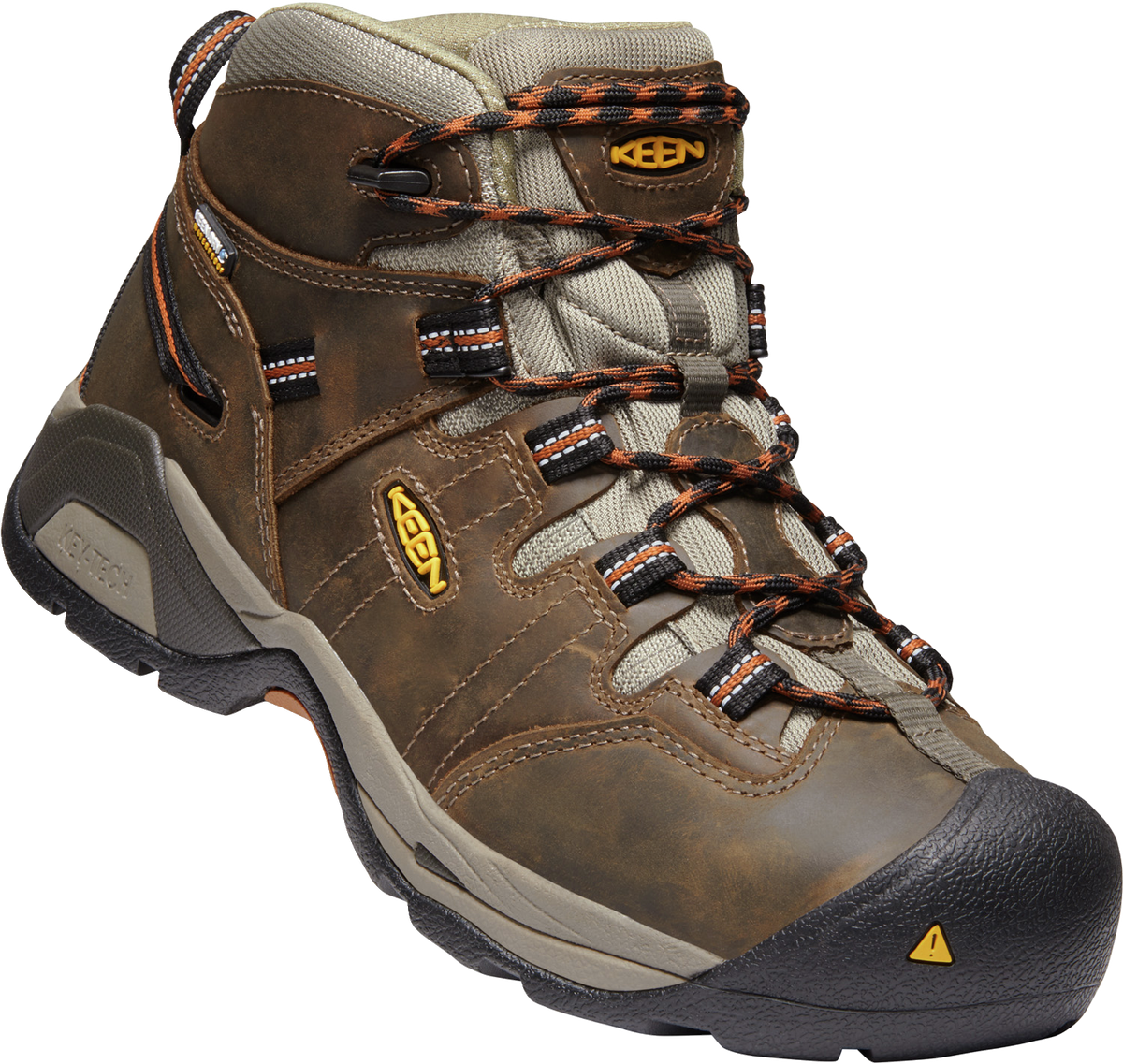 Keen Detroit XT Mid Black Olive/Leather Brown WP EH