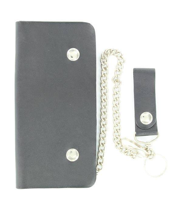 Nocona Black Chain Trucker Wallet