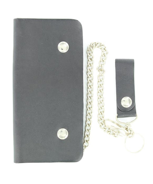 Nocona Black Chain Trucker Wallet