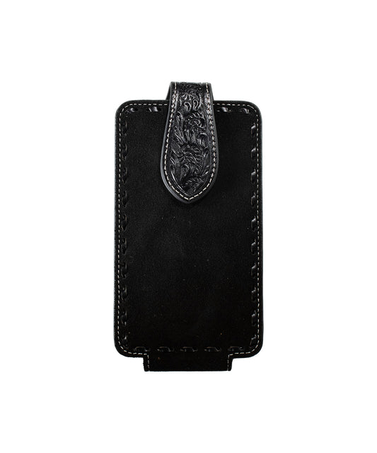 Nocona Black Roughout Cell Phone Case
