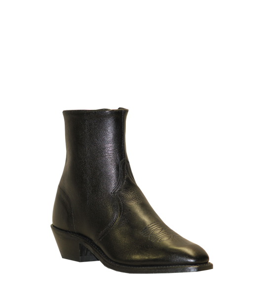 Abilene Black Side Zip French Toe
