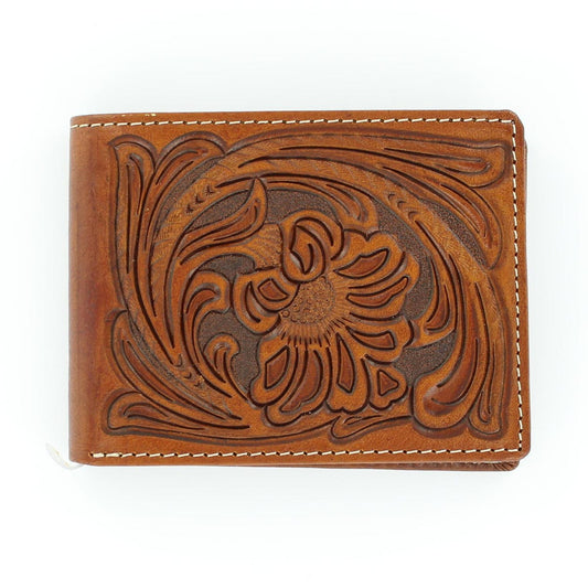 Nocona Flower Embossed Bifold Wallet