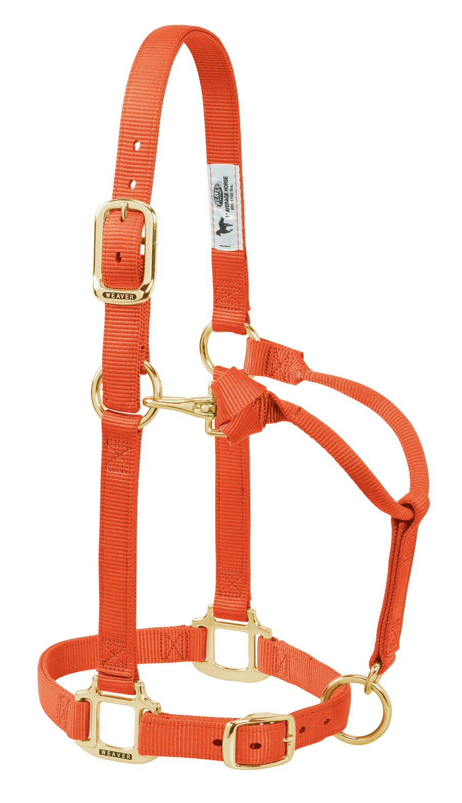 Weaver Adjustable Chin Throat Snap Halter 3/4" Suckling