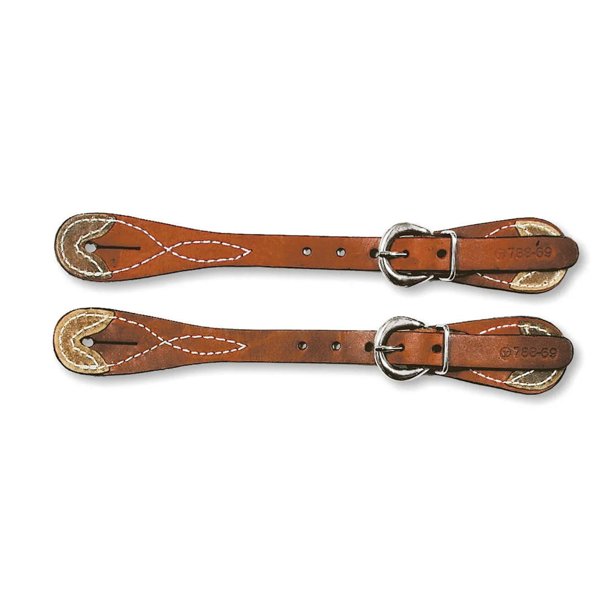 Circle Y Rawhide Tips Men's Spur Straps