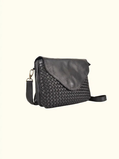 Milo Amelie Crossbody Washed Leather Handbag