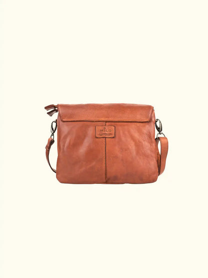 Milo Amelie Crossbody Washed Leather Handbag