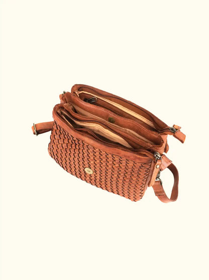 Milo Amelie Crossbody Washed Leather Handbag