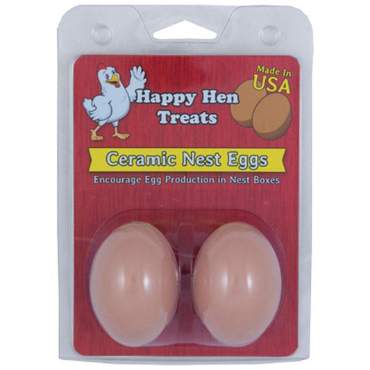 Happy Hen Ceramic Nest Eggs Brown