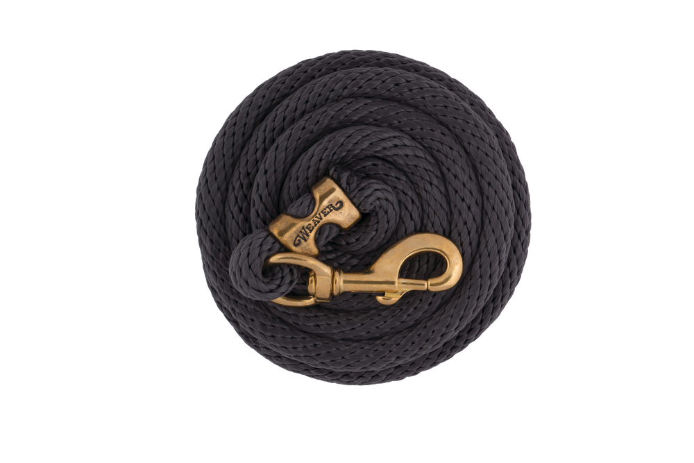 Weaver Poly Lead Rope Solid Brass Snap