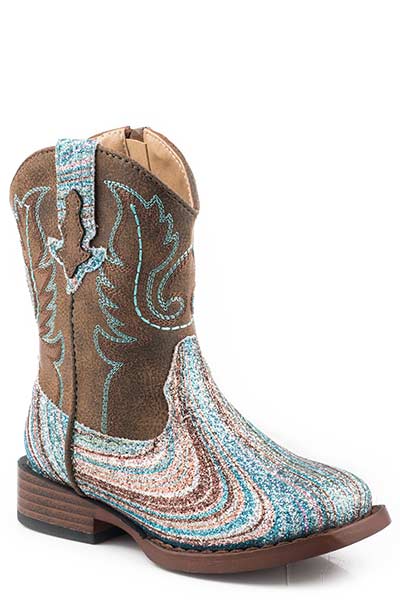 Roper Glitter Swirl Square Toe