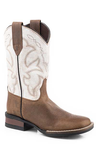 Roper Kids Monterey Tan Burnished / White