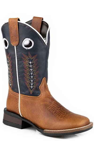 Roper James Brown/Navy Square Toe