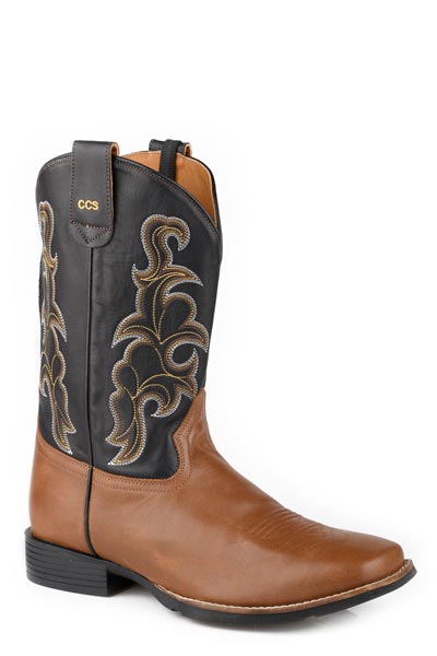 Roper Trigger Concealed Carry Boots Black/Brown