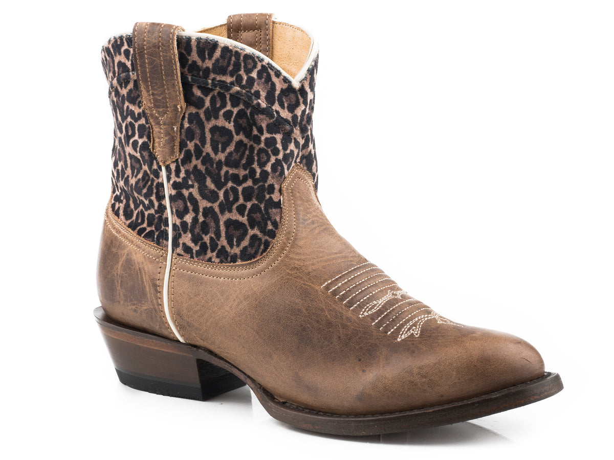 Roper Cheetah Print Shorty Boot