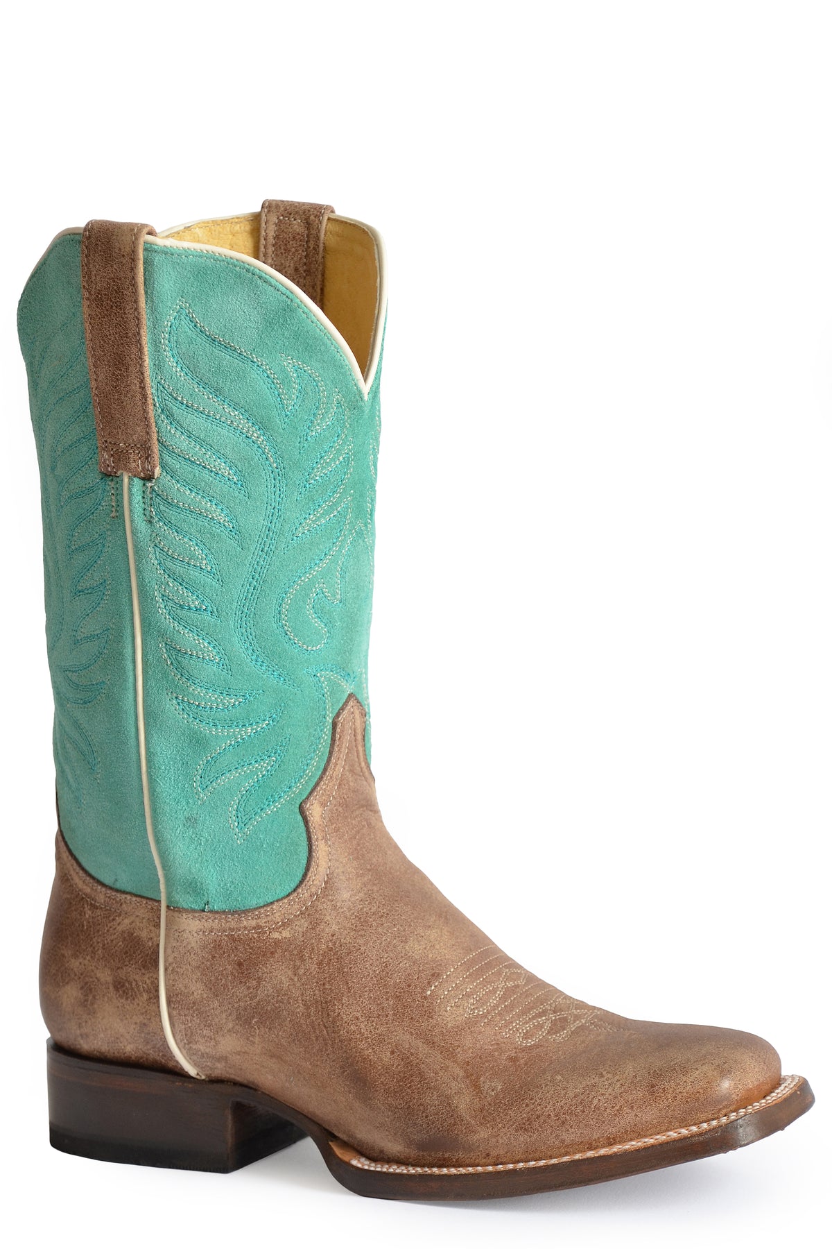Roper Dolly Brown/Turquoise Square Toe