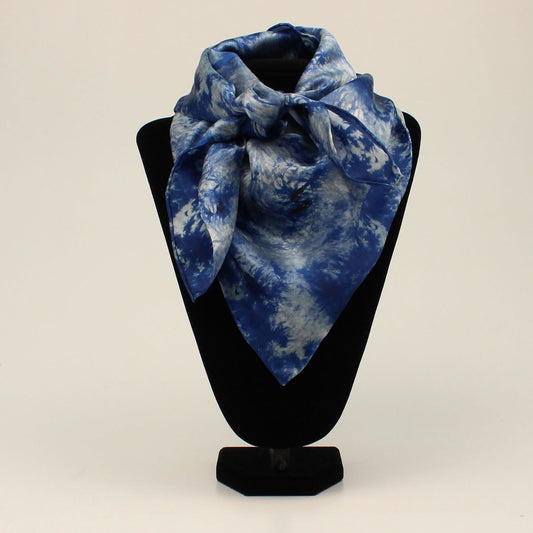 M&F Wild Rag Blue and White Tie Dye