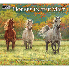 Lang Horses In The Mist 2026 Wall Calendar
