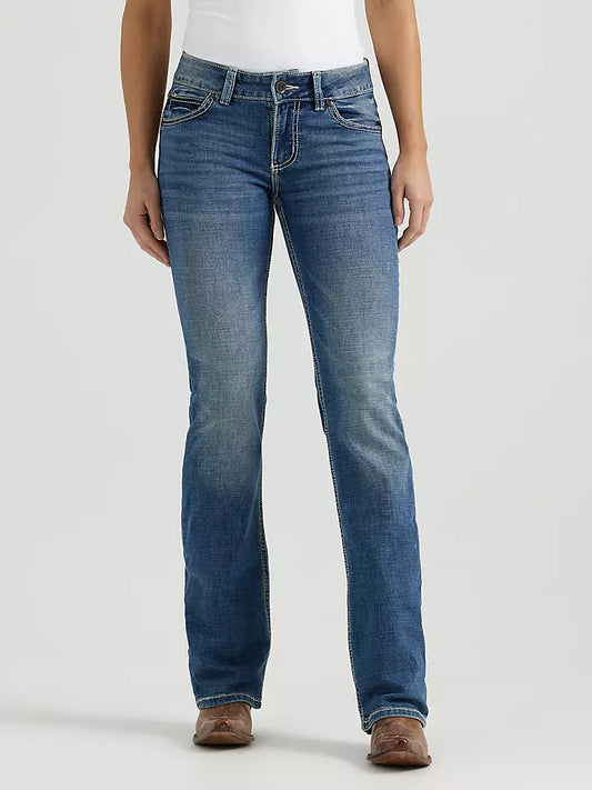 Wrangler Retro Mae Mid Rise Jean Deadwood Wash