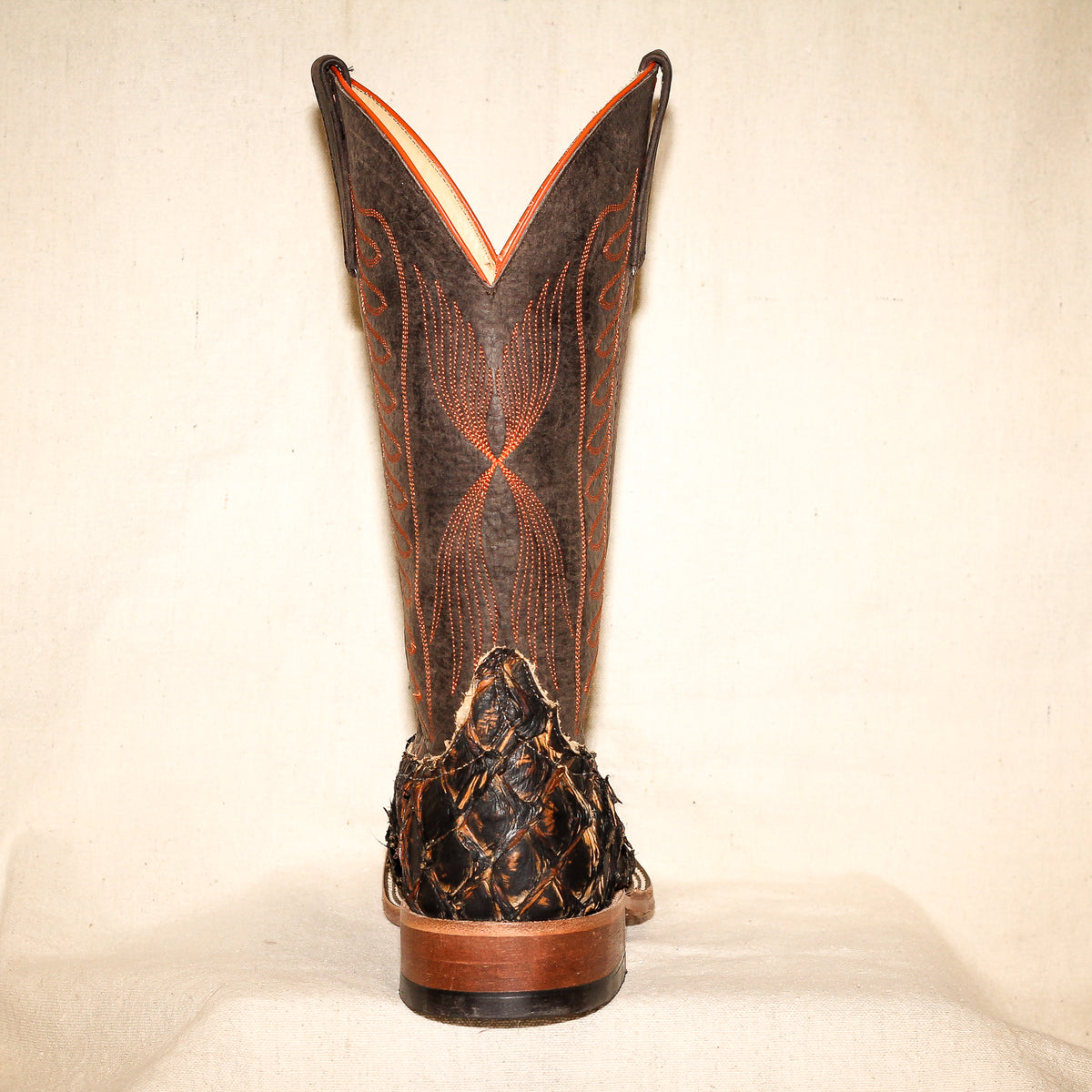 Anderson Bean Arapaima/Bison with Orange Stitch