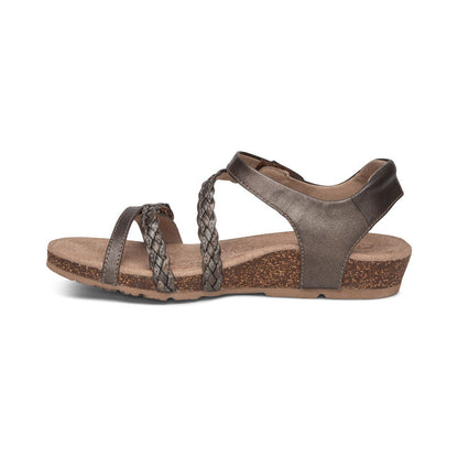 Aetrex Jillian Q Braid Bronze