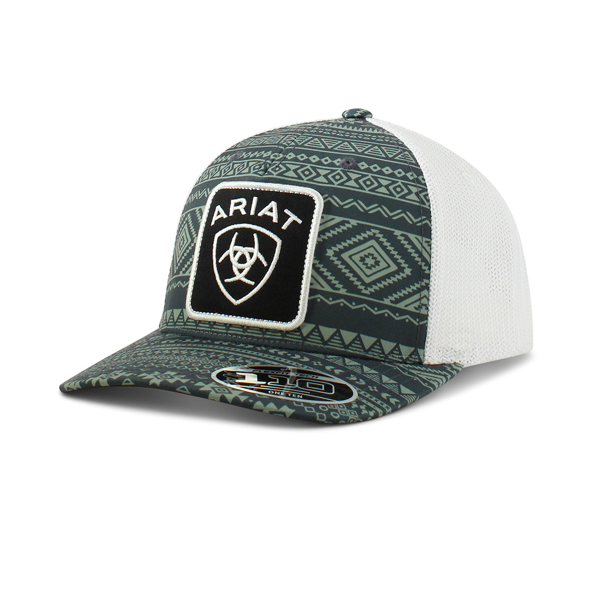 Ariat Aztec/White Logo Patch Hat