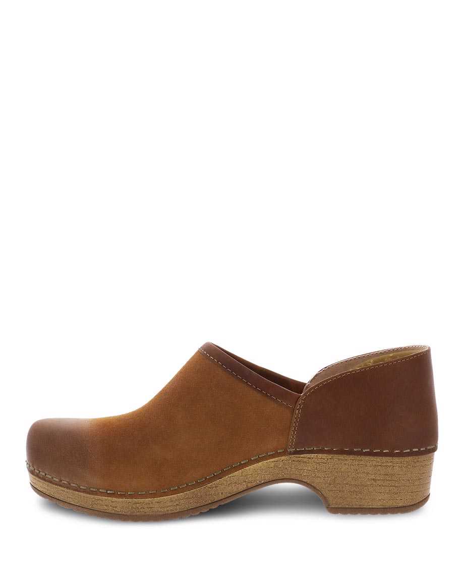 Dansko Brenna Burnished Suede Tan