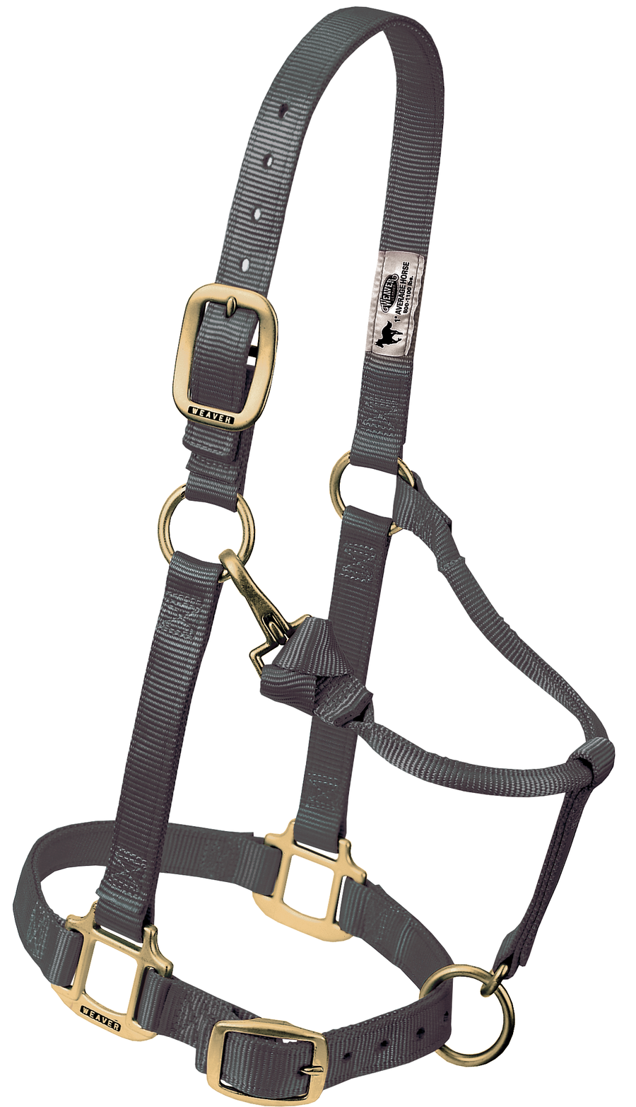 Weaver Adjustable Chin Throat Snap Halter 3/4" Suckling
