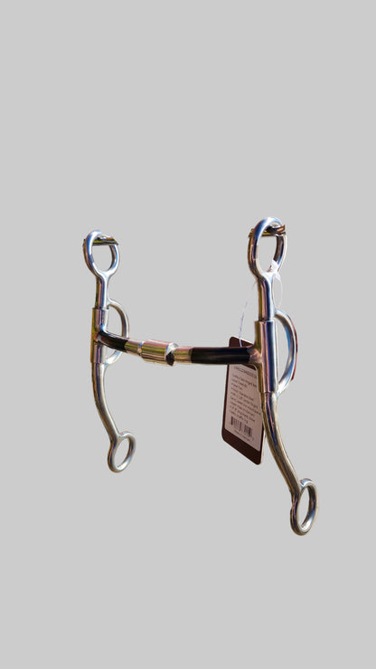 Cowboy Tack Hunged Barrel Loose Cheek Bit
