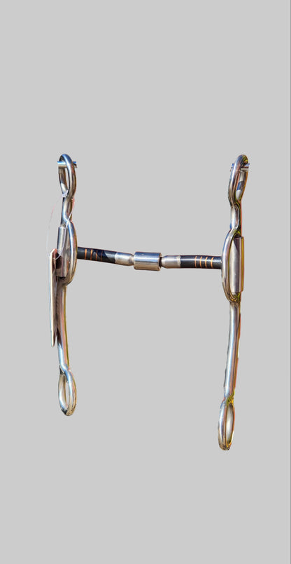 Cowboy Tack Hunged Barrel Loose Cheek Bit
