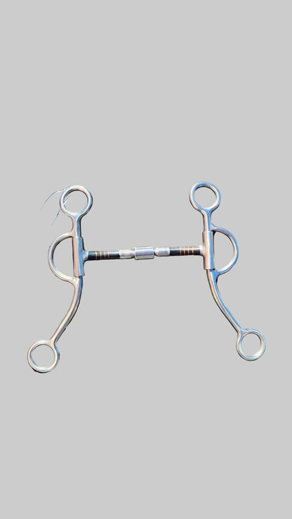 Cowboy Tack Hunged Barrel Loose Cheek Bit