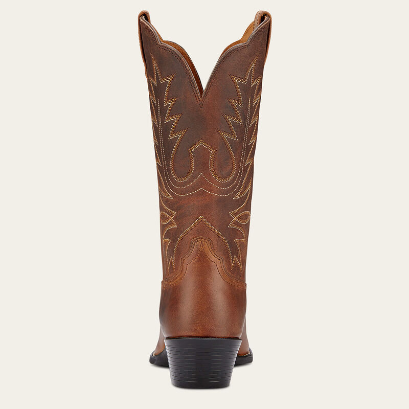 Ariat Ladies Heritage Western R Toe Distressed Brown