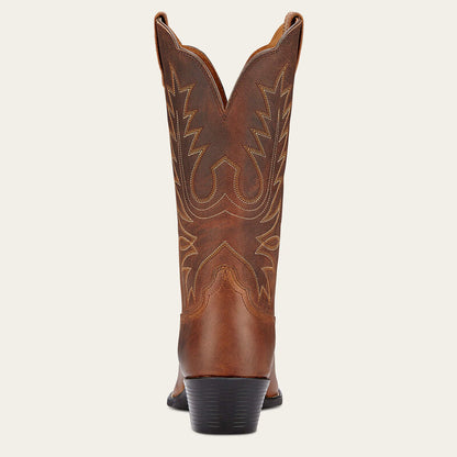 Ariat Ladies Heritage Western R Toe Distressed Brown
