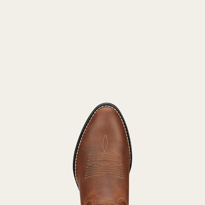 Ariat Ladies Heritage Western R Toe Distressed Brown