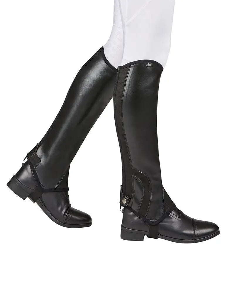 Saxon Syntovia Half Chaps Black