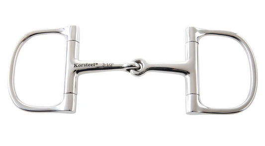 Korsteel Stainless Steel Barrel Dee Ring Snaffle Bit