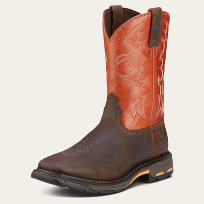 Ariat WorkHog Wide Square Dark Earth