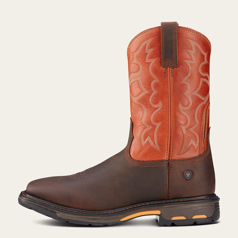 Ariat WorkHog Wide Square Dark Earth
