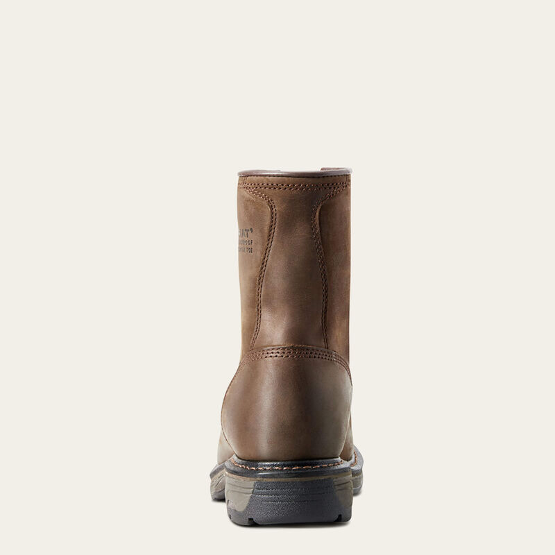 Ariat Workhog 8" Lacer Oily Distressed Brown Composite Toe Waterproof EH