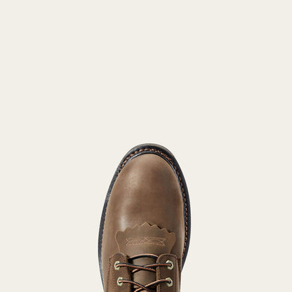 Ariat Workhog 8" Lacer Oily Distressed Brown Composite Toe Waterproof EH